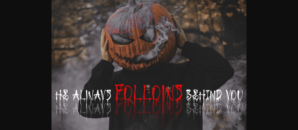 Haloween Freaky Font Poster 2