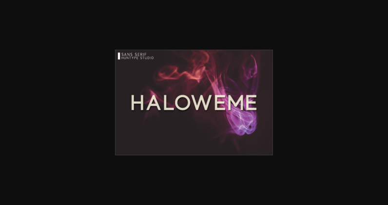 Haloweme Font Poster 3