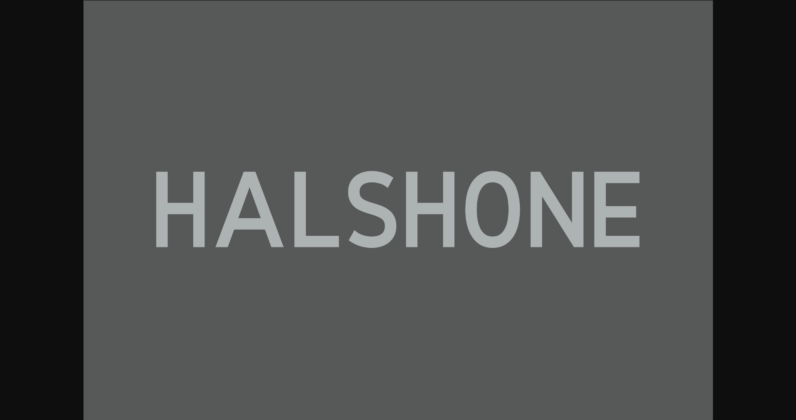 Halshone Font Poster 3