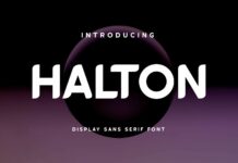 Halton Font Poster 1