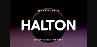 Halton Font Poster 1