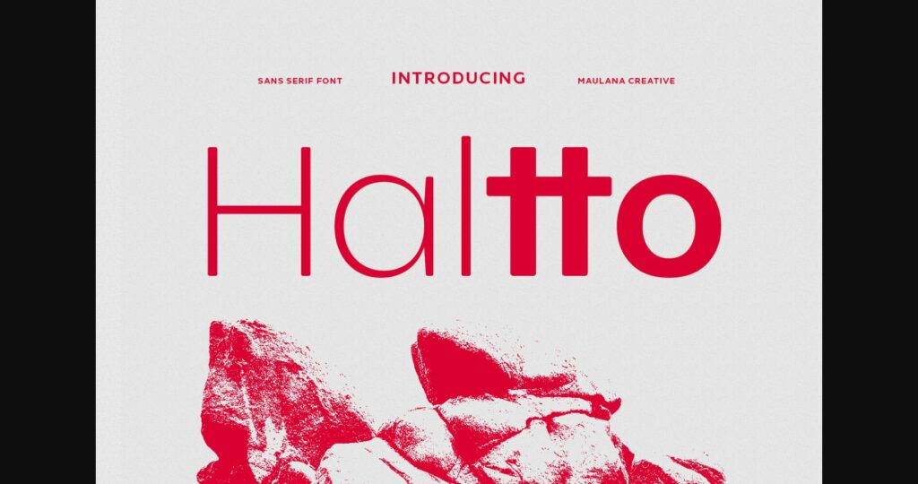 Haltto Font Poster 3