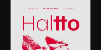 Haltto Font Poster 1