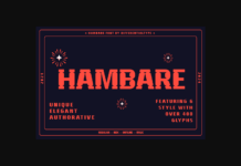 Hambare Font Poster 1