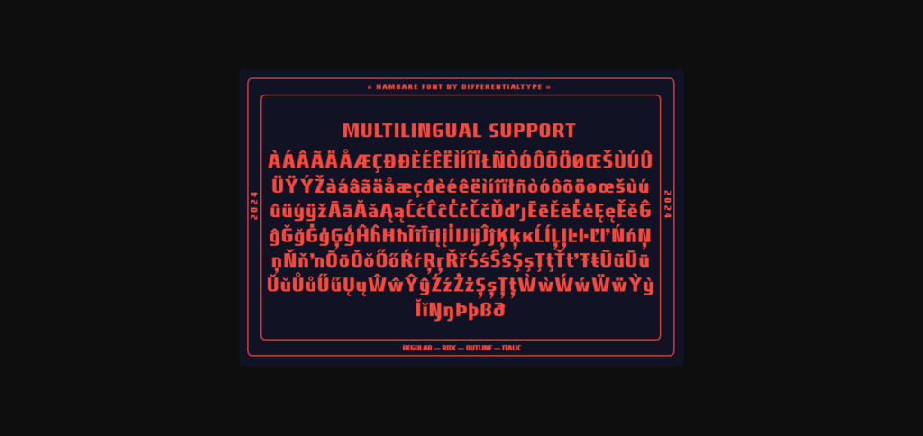 Hambare Font Poster 11