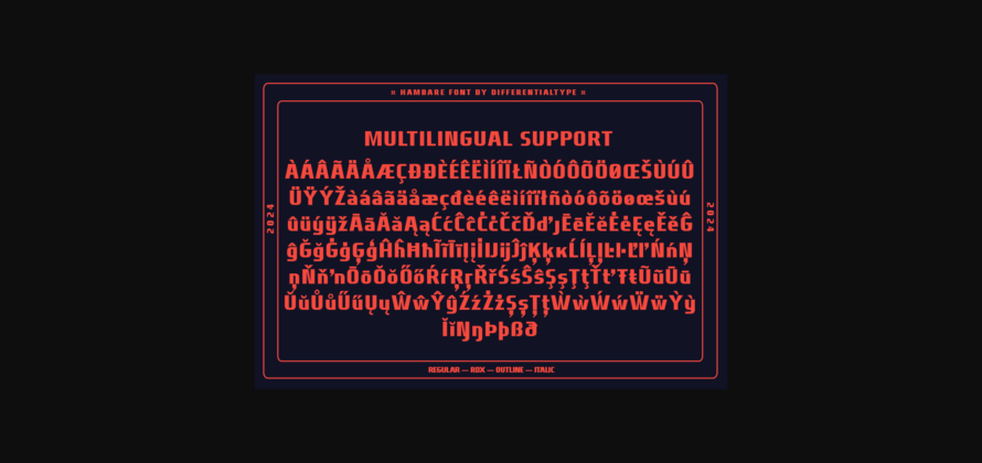 Hambare Font Poster 11