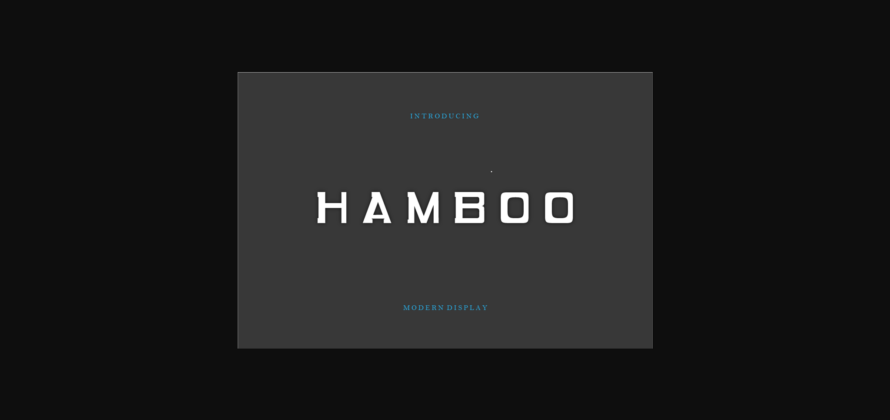 Hambo Font Poster 3