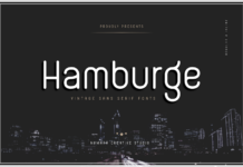 Hamburge Font Poster 1