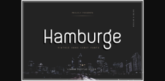 Hamburge Font Poster 1