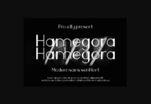 Hamegora Font Hamegora Font Poster 1