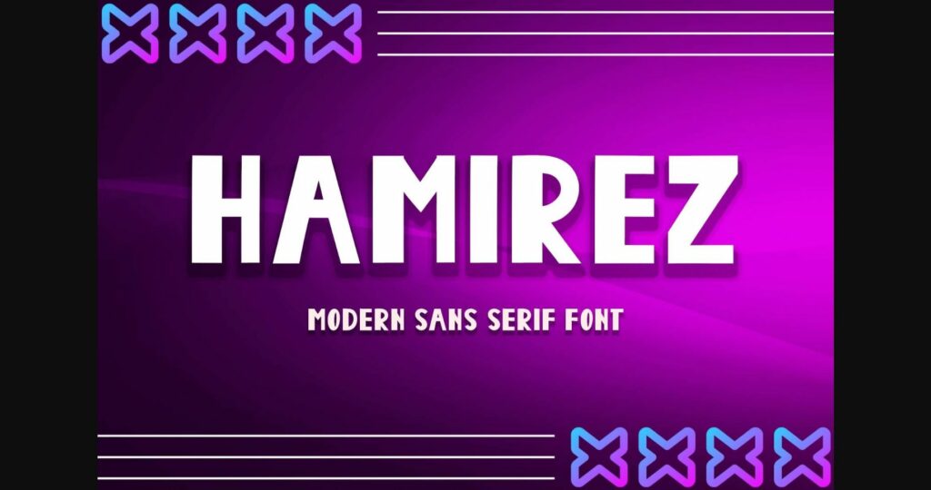 Hamirez Font Poster 3