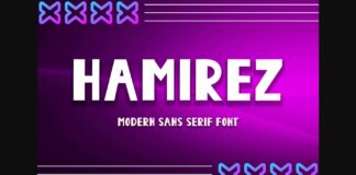 Hamirez Font Poster 1