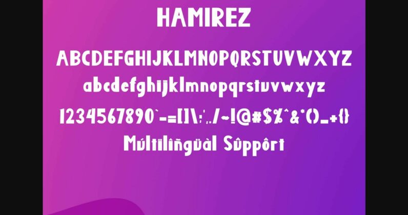 Hamirez Font Poster 8