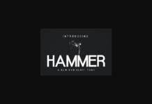 Hammer Font Poster 1