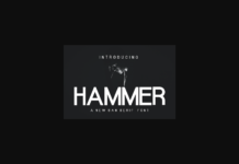 Hammer Font Hammer Font Poster 1