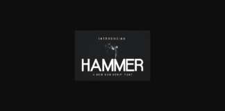 Hammer Font Poster 1