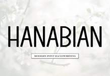 Hanabian Font Poster 1