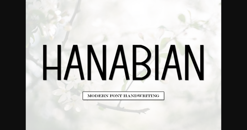 Hanabian Font Poster 1