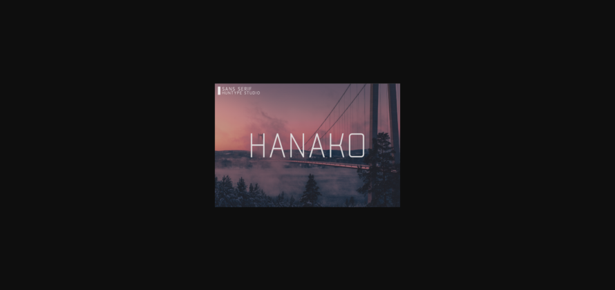 Hanako Font Poster 3