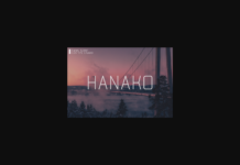 Hanako Font Hanako Font Poster 1