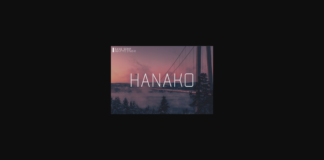 Hanako Font Poster 1