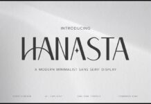 Hanasta Font Poster 1