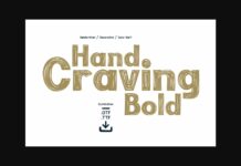 Hand Craving Bold Font Poster 1