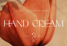 Hand Cream Font Poster 1