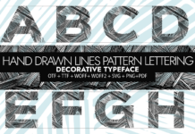 Hand Drawn Ink Lines Font Hand Drawn Ink Lines Font Poster 1