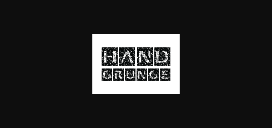 Hand Grunge Font Poster 3