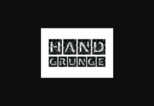 Hand Grunge Font Hand Grunge Font Poster 1
