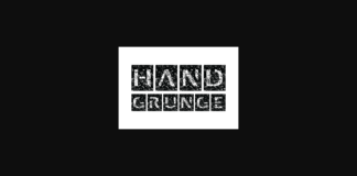 Hand Grunge Font Poster 1