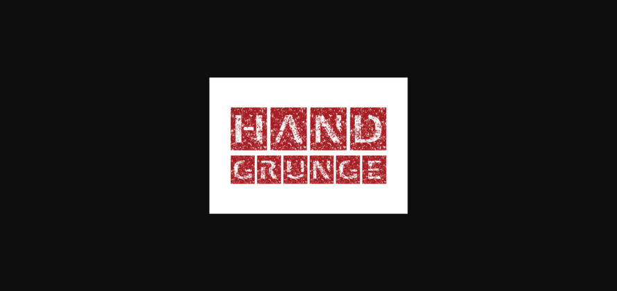 Hand Grunge Font Poster 5