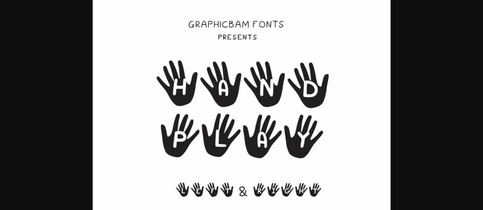 Hand Play Font Poster 3