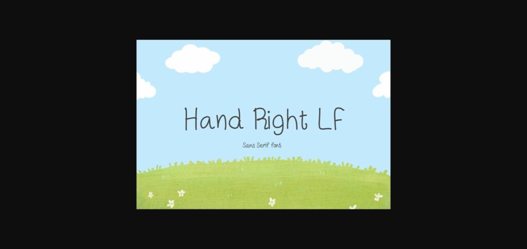 Hand Right Lf Font Poster 1