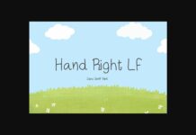 Hand Right Lf Font Poster 1