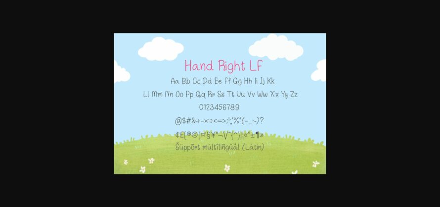 Hand Right Lf Font Poster 4