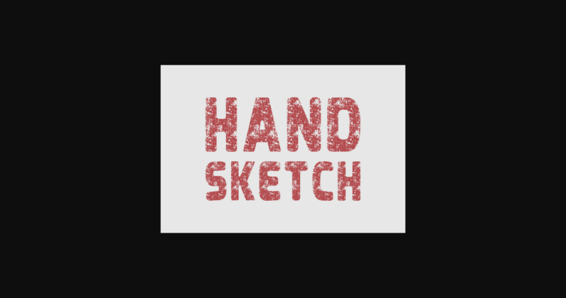 Hand Sketch Font Poster 3