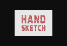 Hand Sketch Font Poster 1