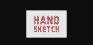 Hand Sketch Font Poster 1