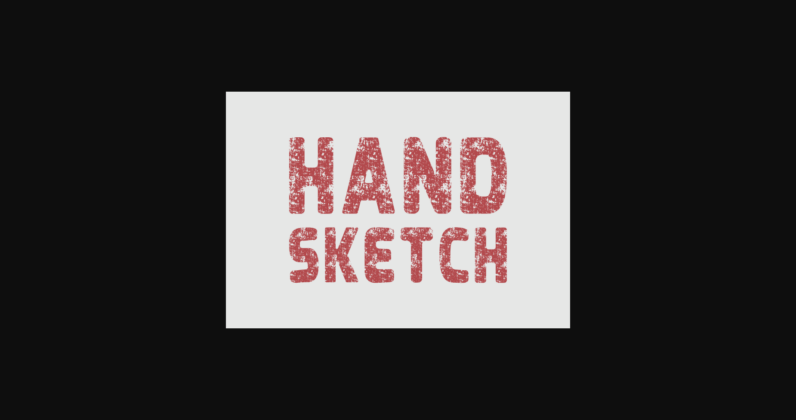 Hand Sketch Font Poster 1