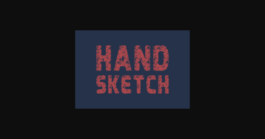 Hand Sketch Font Poster 4