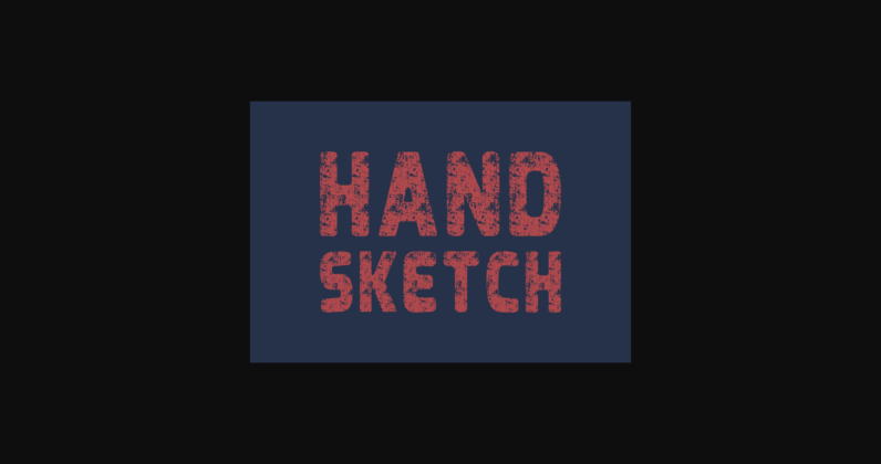 Hand Sketch Font Poster 4
