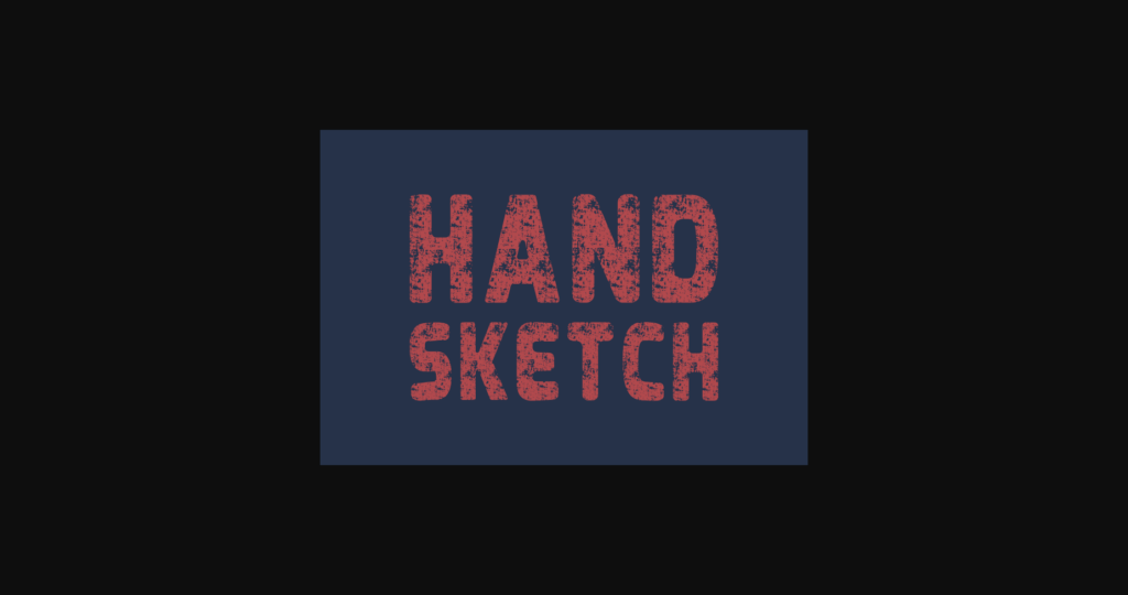 Hand Sketch Font Poster 2