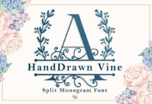 Handdrawn Vine Font Poster 1