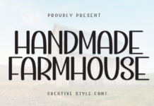 Handmade Farmhouse Font Poster 1