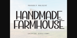 Handmade Farmhouse Font Poster 1