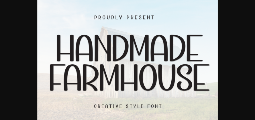 Handmade Farmhouse Font Poster 1