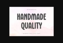 Handmade Quality Font Poster 1