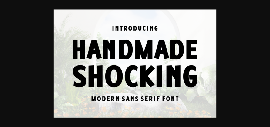 Handmade Shocking Font Poster 3